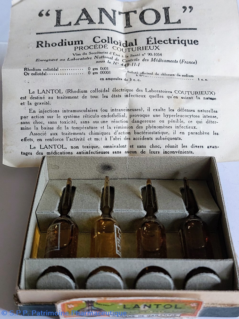 LANTOL ( Ampoules) Procédé Couturieux 4 science lantol ampoules procede couturieux