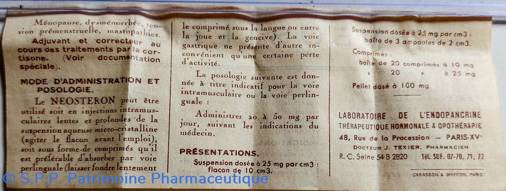 science pharmacie neosteron 20 comprimes 10 mg