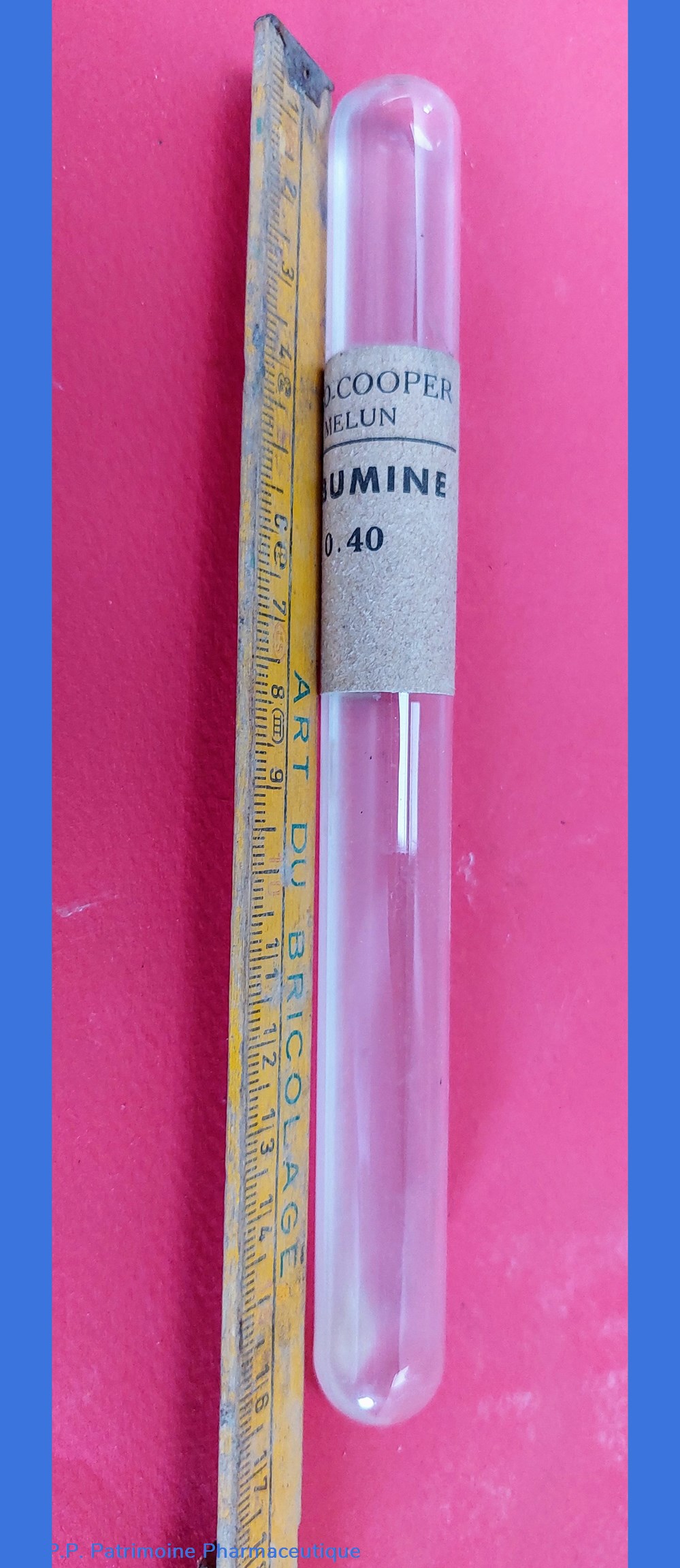 Tubes d'Albuminimétrie 5 science pharmacie tubes albuminimetrie
