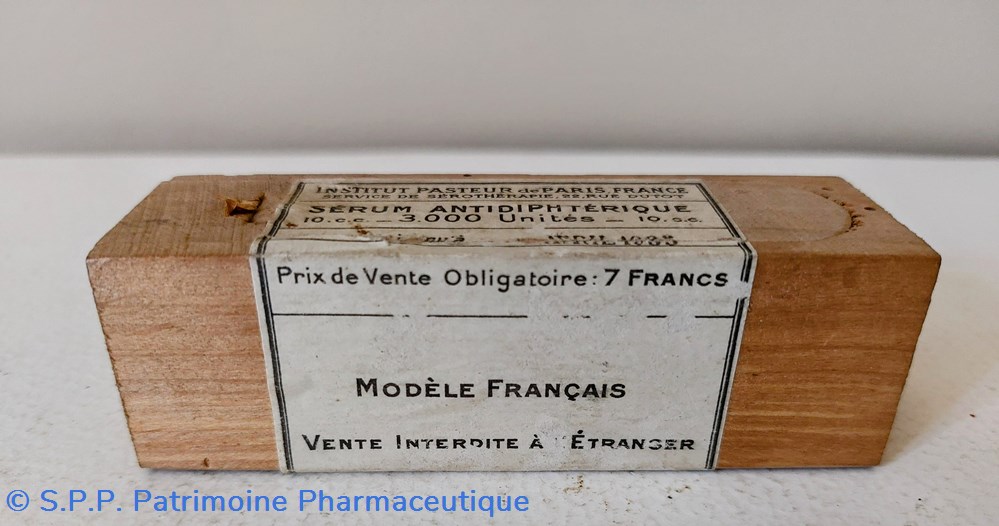 Sérum ANTIDIPHTERIQUE PASTEUR 10 Cc 2 science pharmacie serum antidiphterique pasteur 10 cc