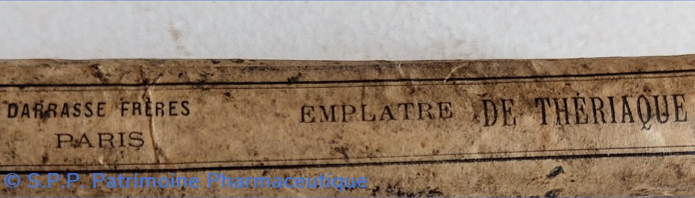 EMPLATRE DE THÉRIAQUE science emplatre de theriaque