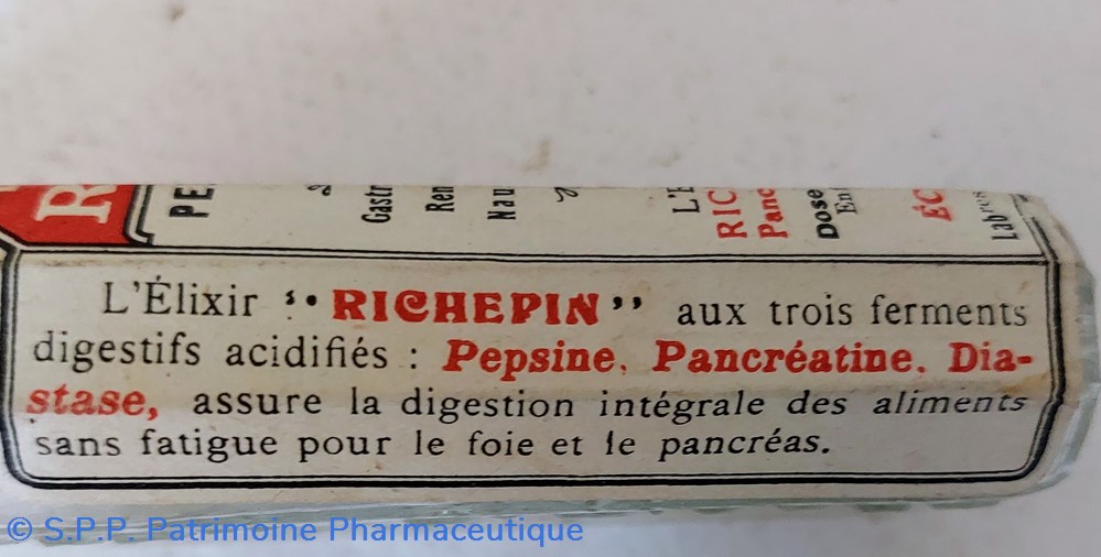 Élixir Diasto- Pepsine RICHEPIN Lab Tissot 5 science pharmacie elixir diasto pepsine richepin lab tissot