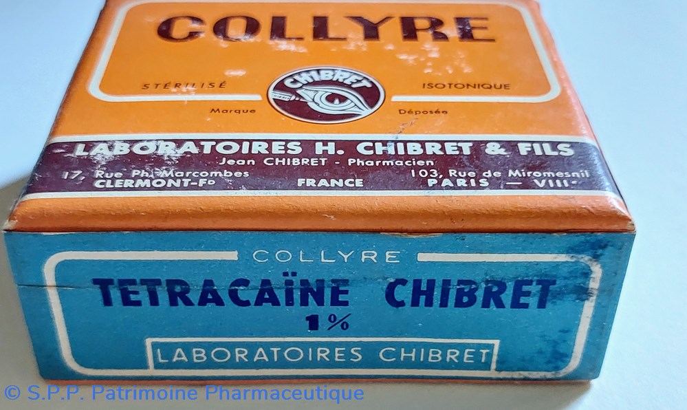 COLLYRE TETRACAÏNE CHIBRET 1% science pharmacie collyre tetracaine chibret 1