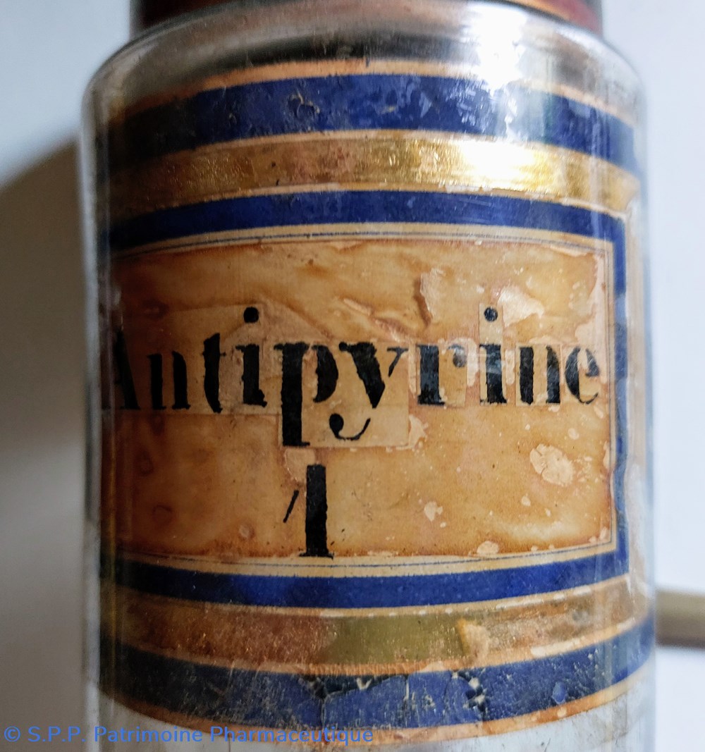 science pharmacie antipyrine 1 flacon herboristerie en verre