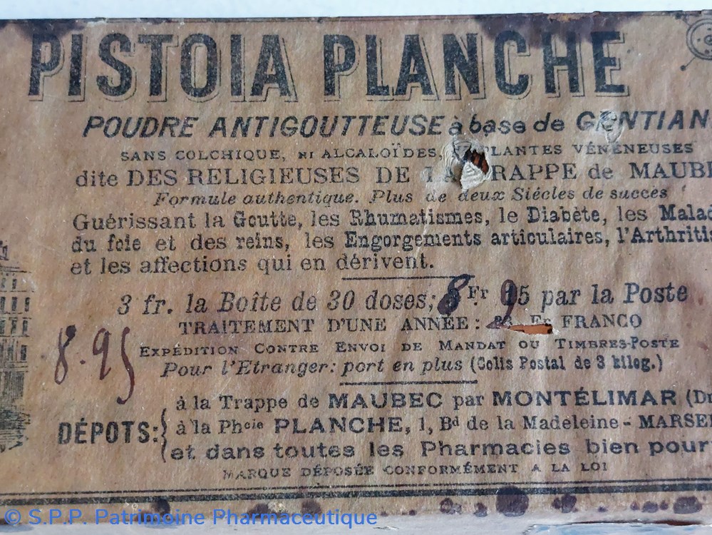 PISTOIA PLANCHE ( Poudre antigoutteuse) 2 science pistoia planche poudre antigoutteuse