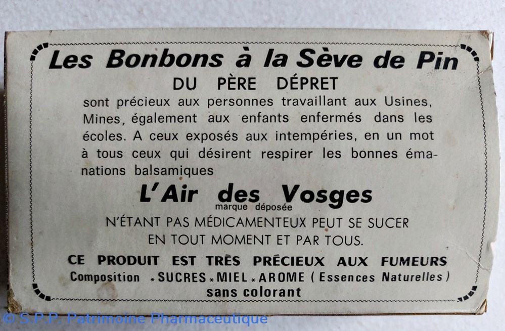 science pharmacie bonbons resineux du pere depret