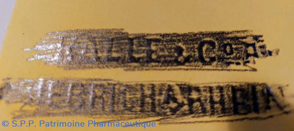 Flacon 11 verre ambré " BIEBRICH RHEIN" 8 science pharmacie flacon 11 verre ambre biebrich rhein