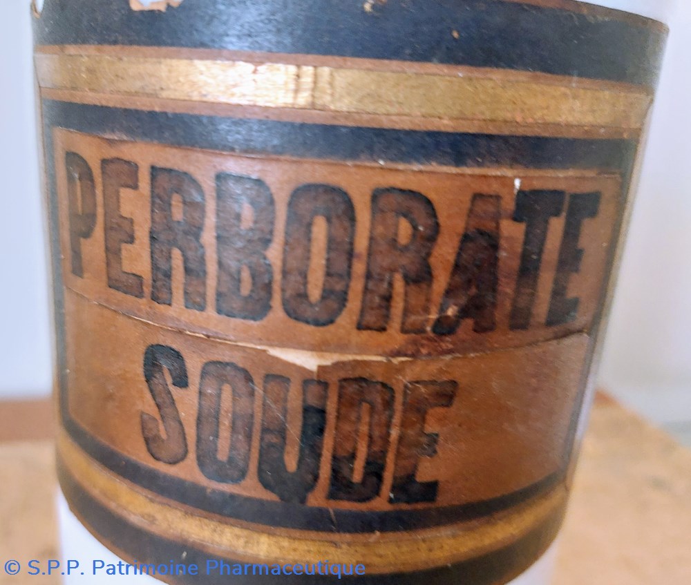 Pot de PERBORATE SOUDE 2 science pharmacie pot de perborate soude