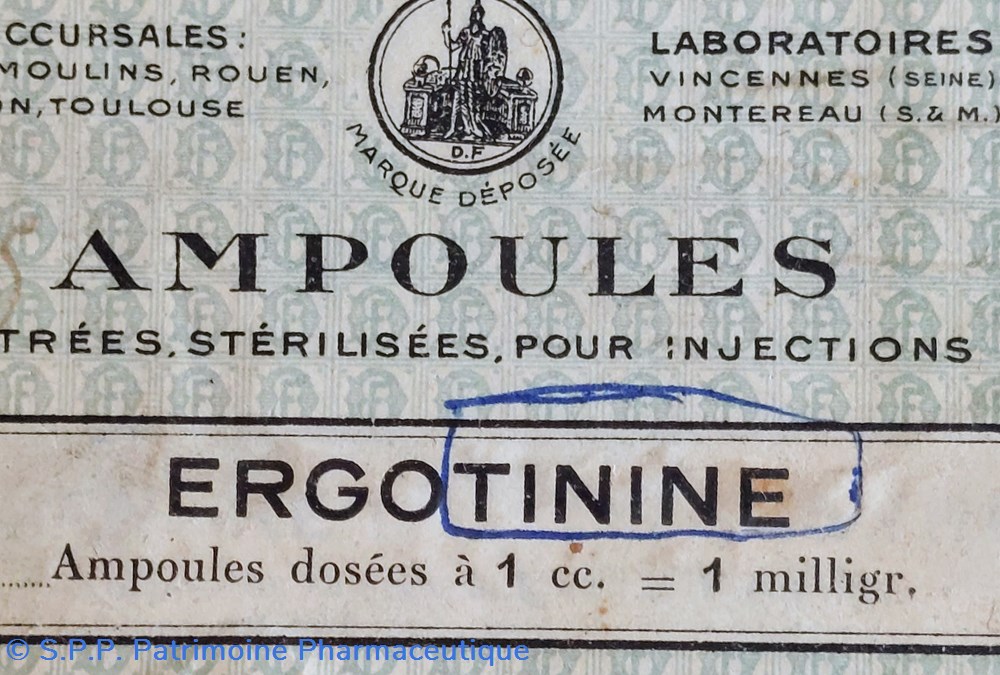 science pharmacie 25 ampoules ergotinine darrasse