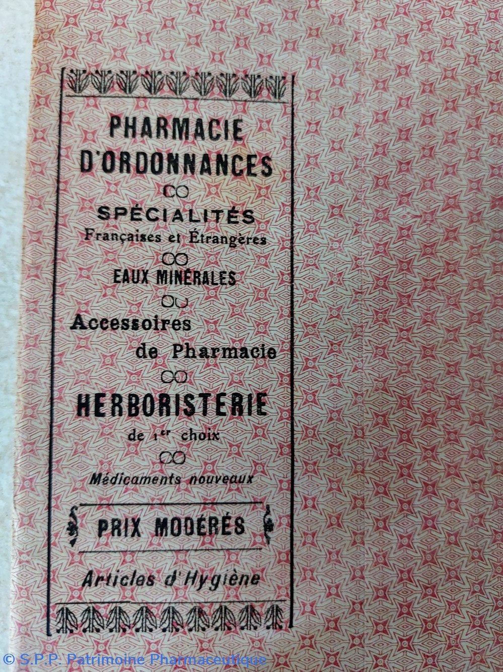 documents anciens emballage talc