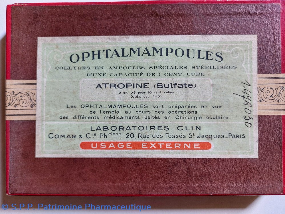 OPHTALMAMPOULES ATROPINE Sulfate science pharmacie ophtalmampoules atropine sulfate