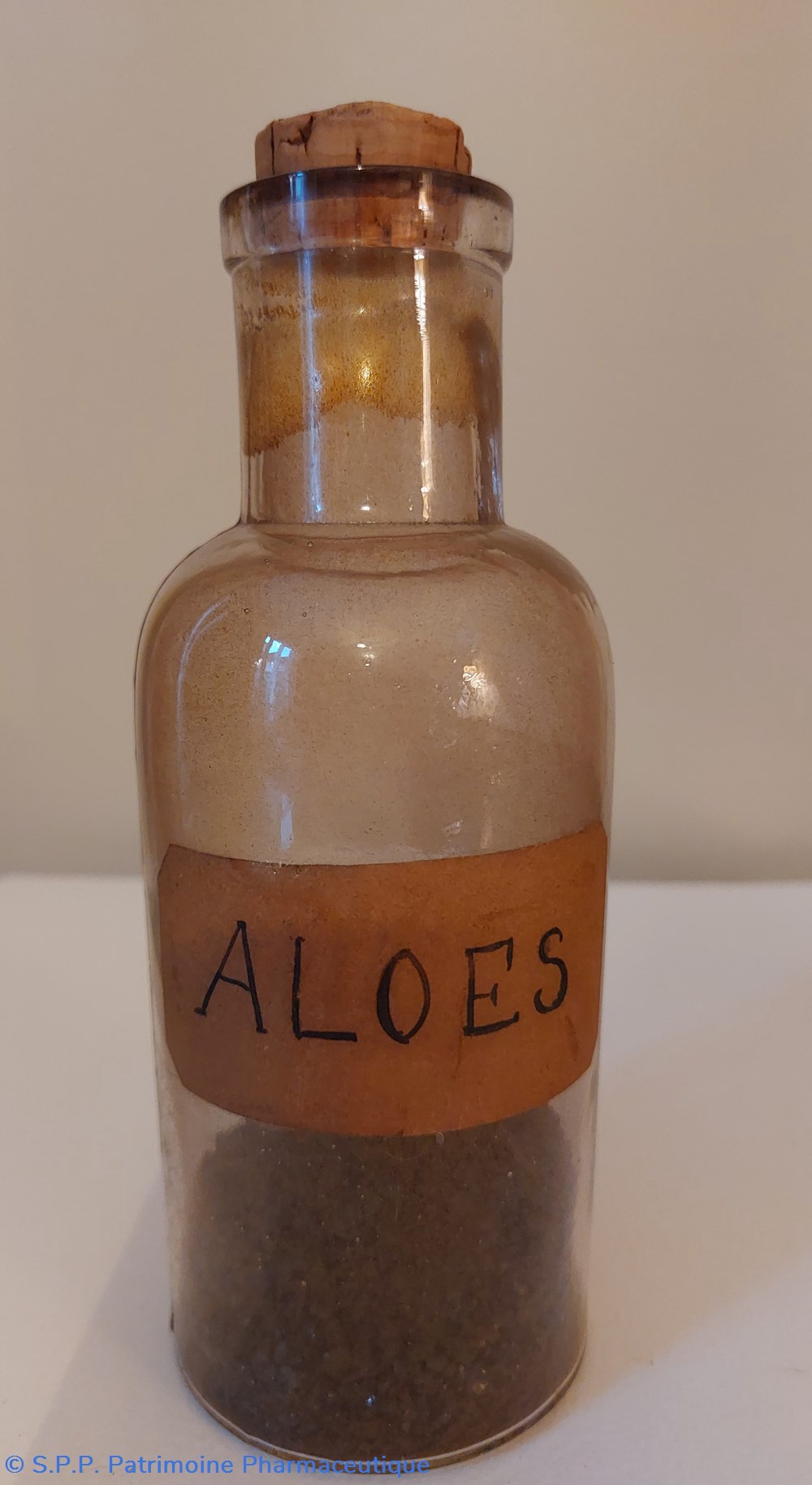 ALOES Flacon verre transparent science pharmacie aloes flacon verre transparent
