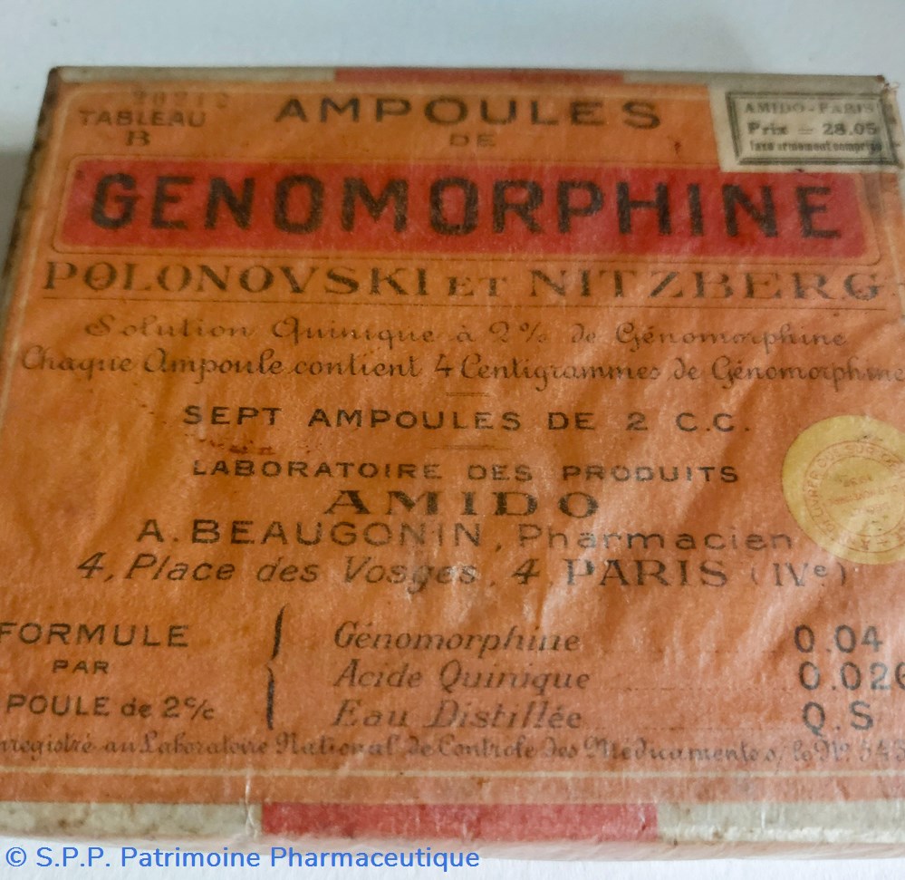 GENOMORPHINE ( Ampoules) 3 science genomorphine ampoules