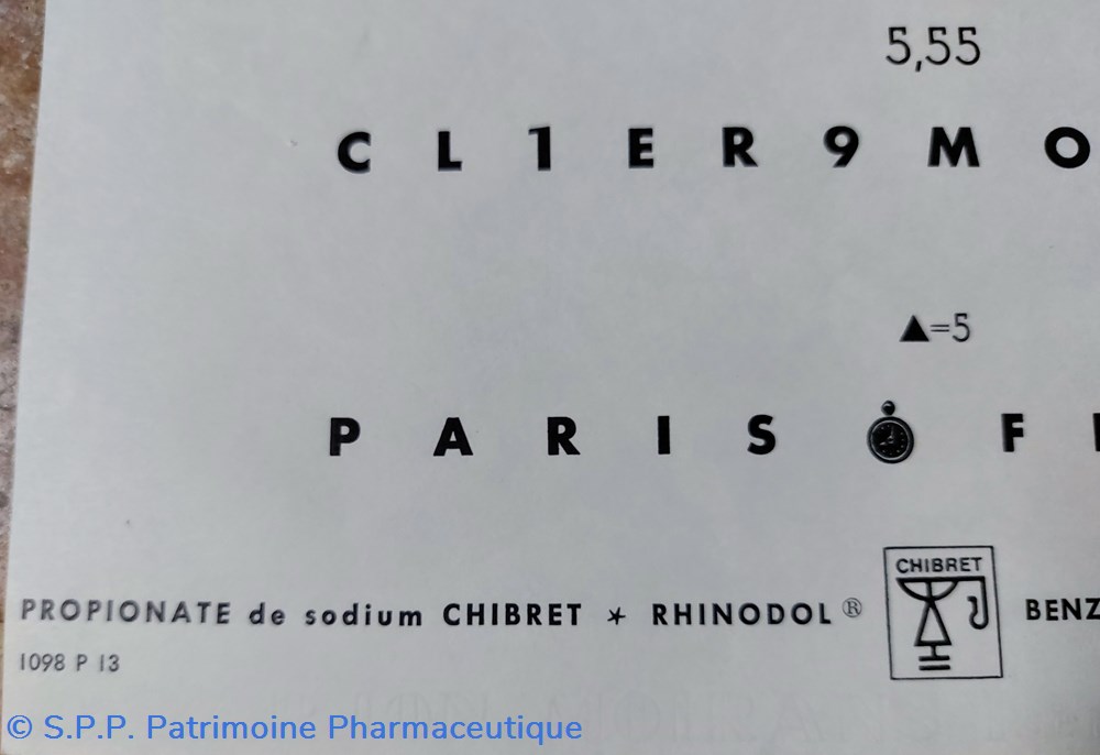CHIBRET / Échelle de vision 3 objets publicitaires chibret echelle de vision
