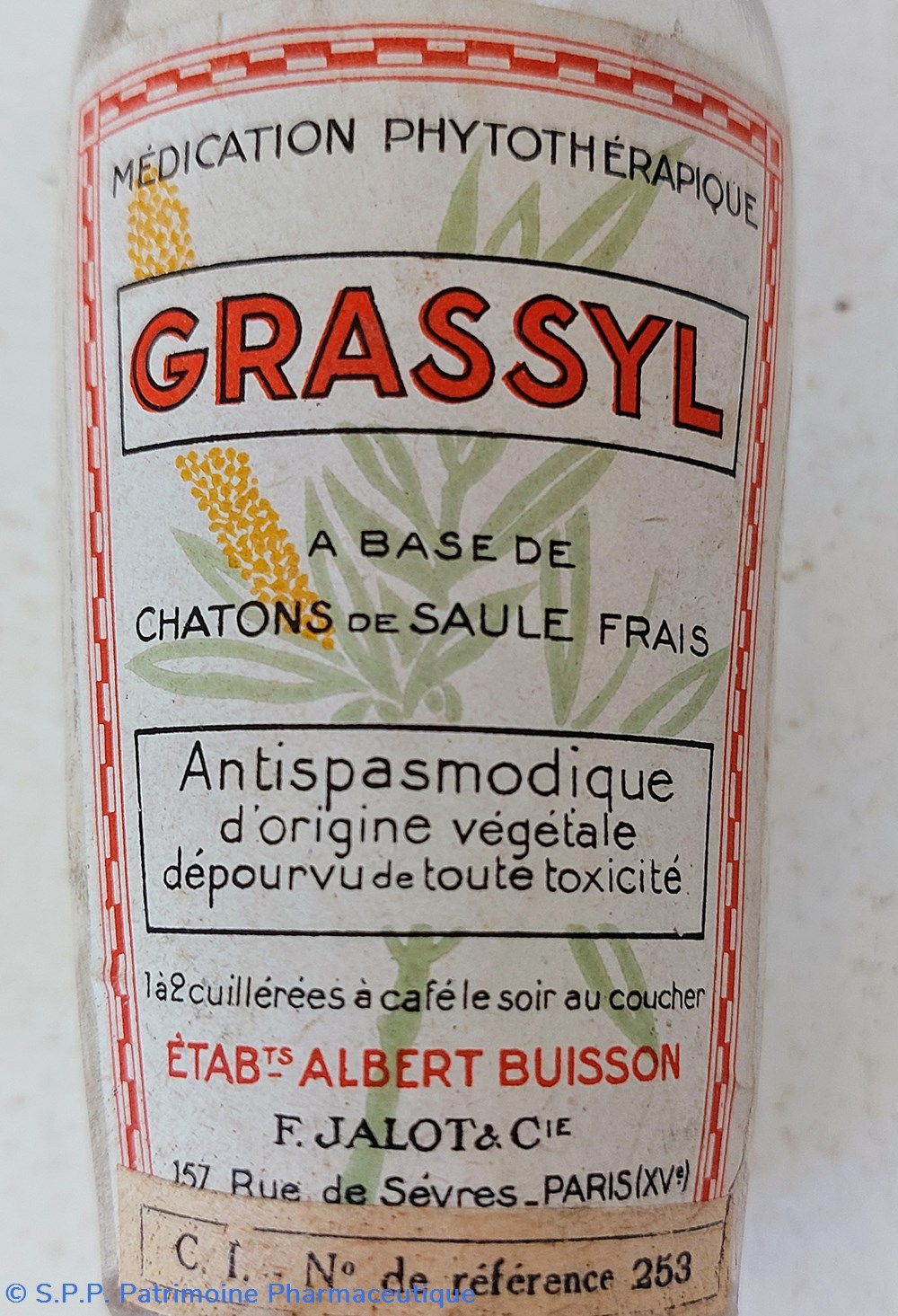 GRASSYL Antispasmodique Ets Buisson 2 science pharmacie grassyl antispasmodique ets buisson