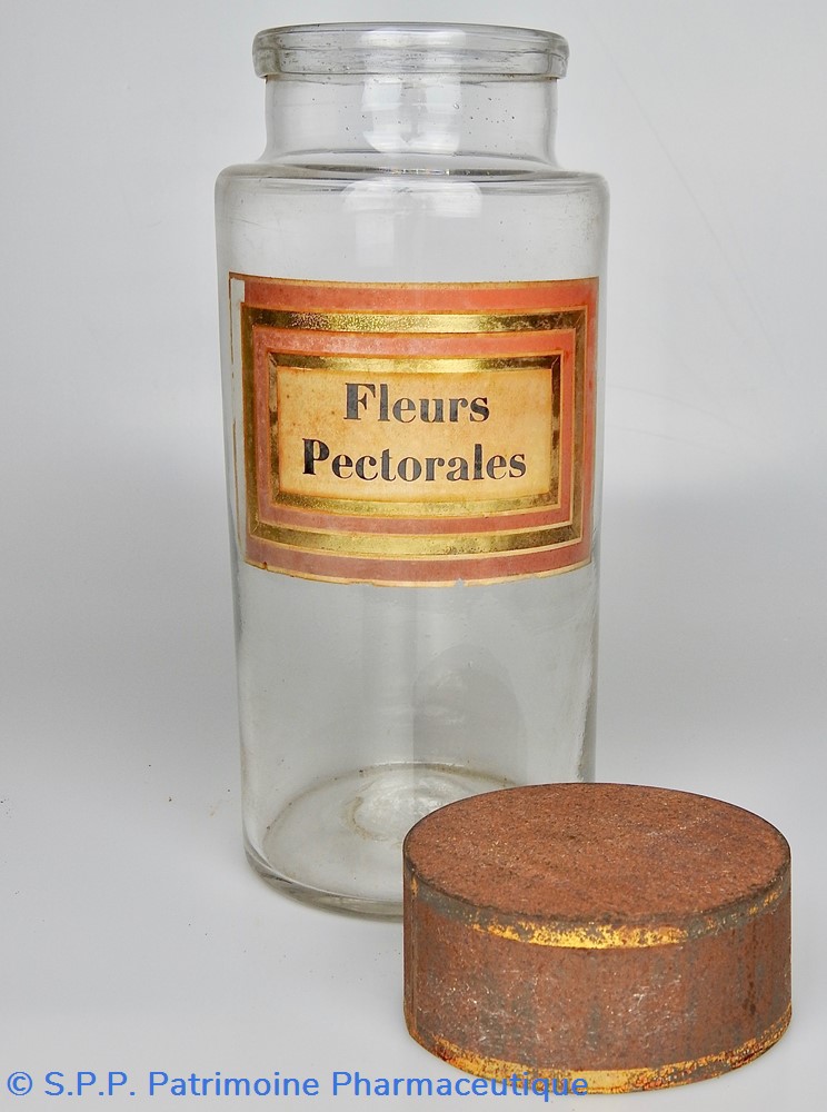 Flacon en verre Herboristerie très grand modèle Pharmacie RAVASSE 3 science flacon en verre herboristerie tres grand modele pharmacie ravasse