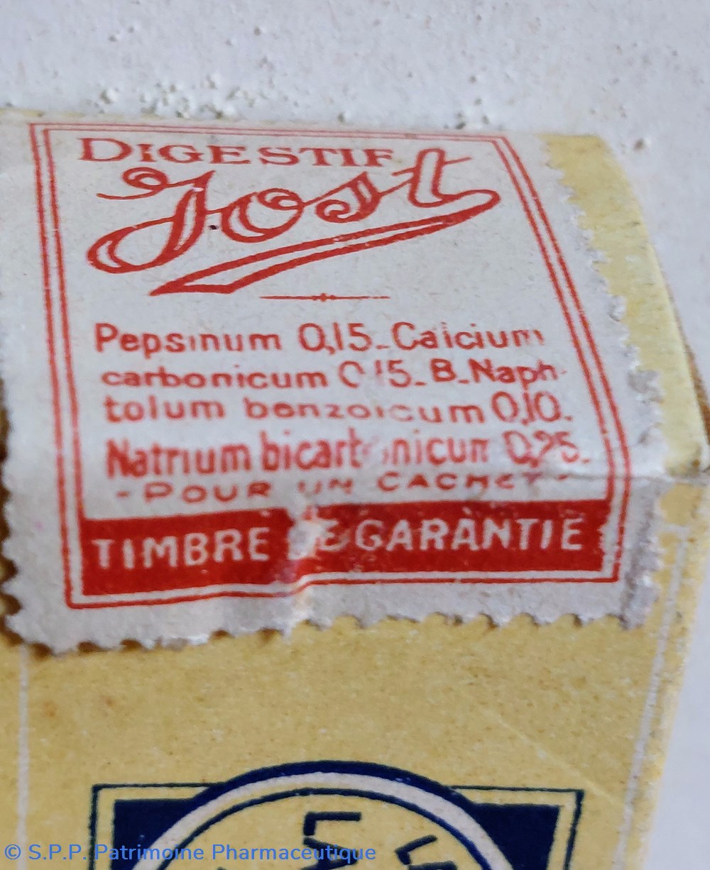 DIGESTIF JOST Petit modèle 12 Cachets 6 science pharmacie digestif jost petit modele 12 cachets