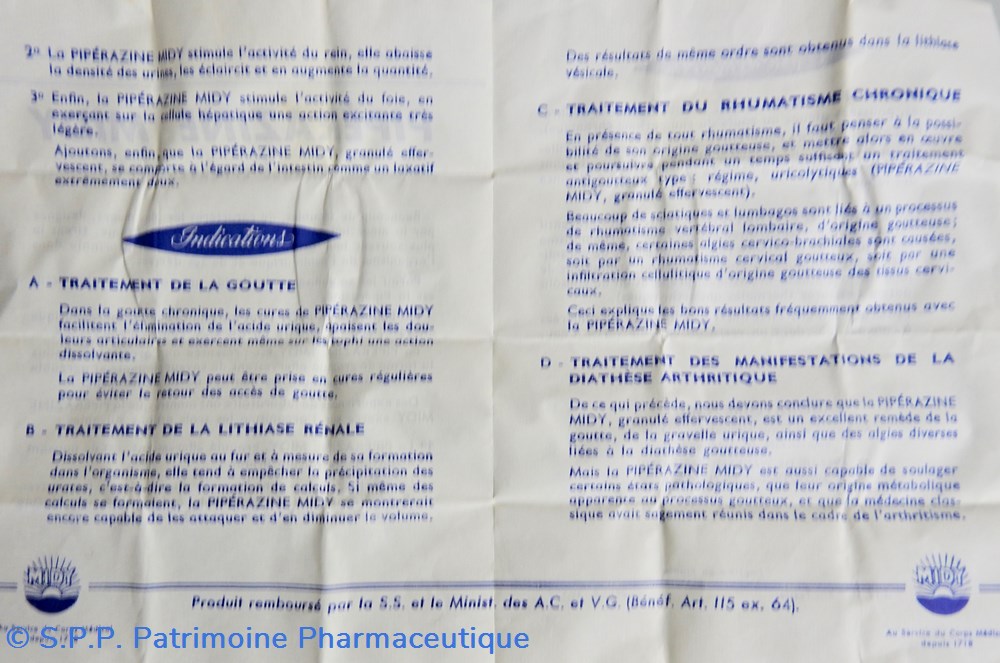 PIPÉRAZINE Midy 7 science pharmacie piperazine midy