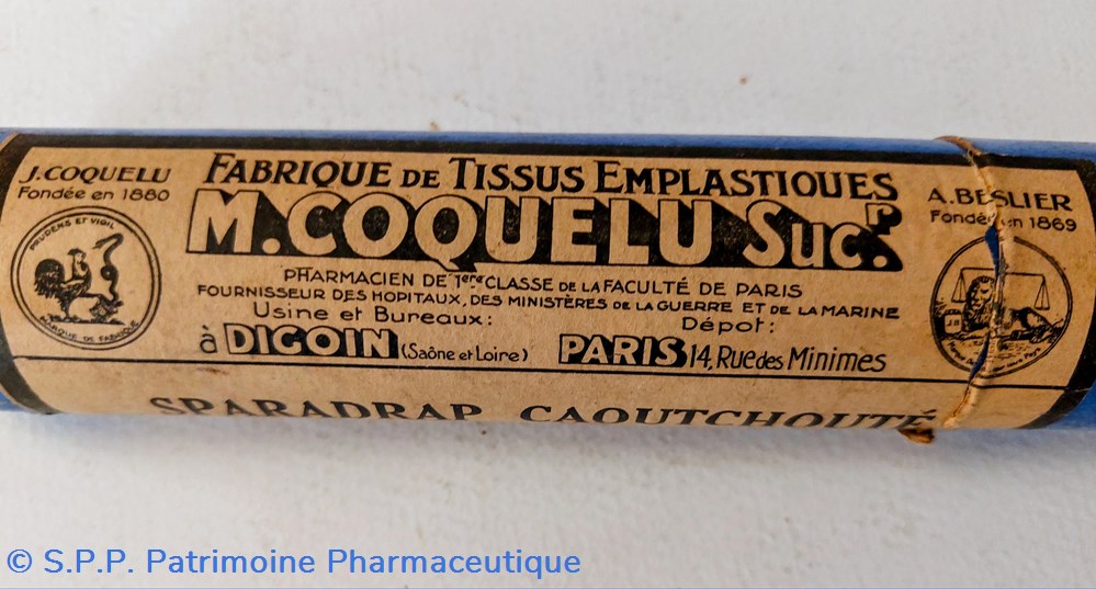 Sparadrap caoutchouté de Poix de Bourgogne / M.Coquelu ( tube bleu) 2 science sparadrap caoutchoute de poix de bourgogne m coquelu tube bleu
