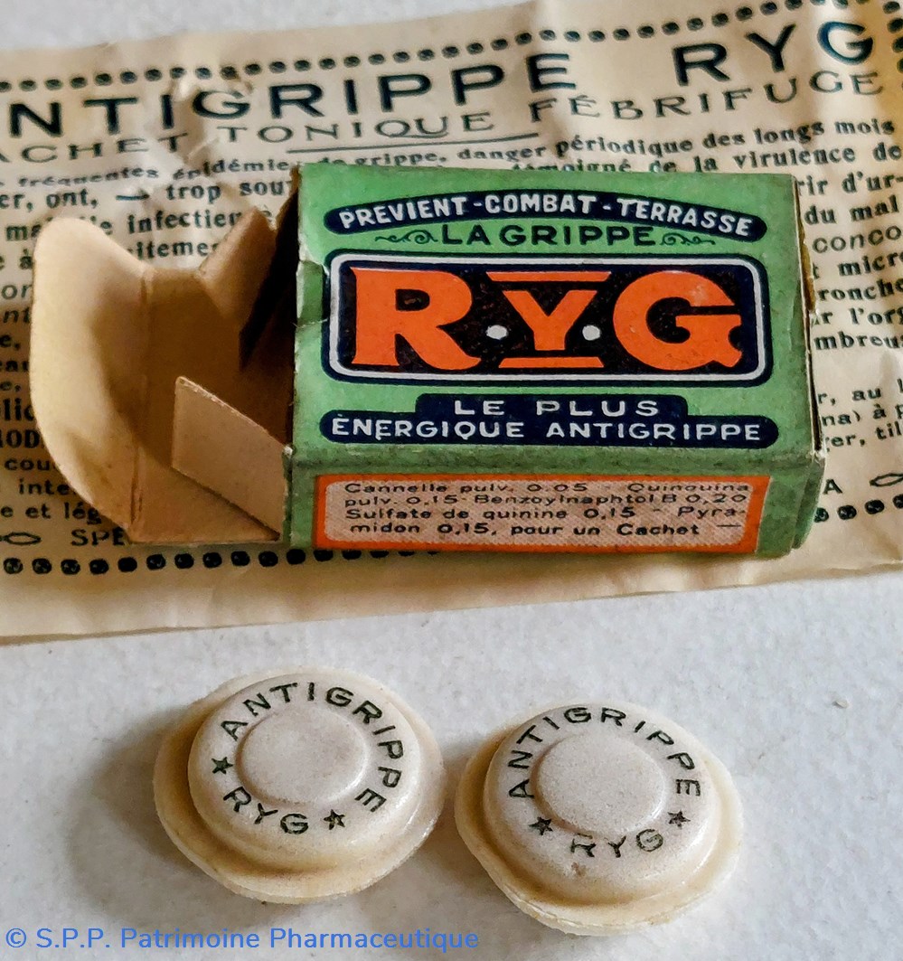 science pharmacie antigrippe ryg cachet tonique febrifuge