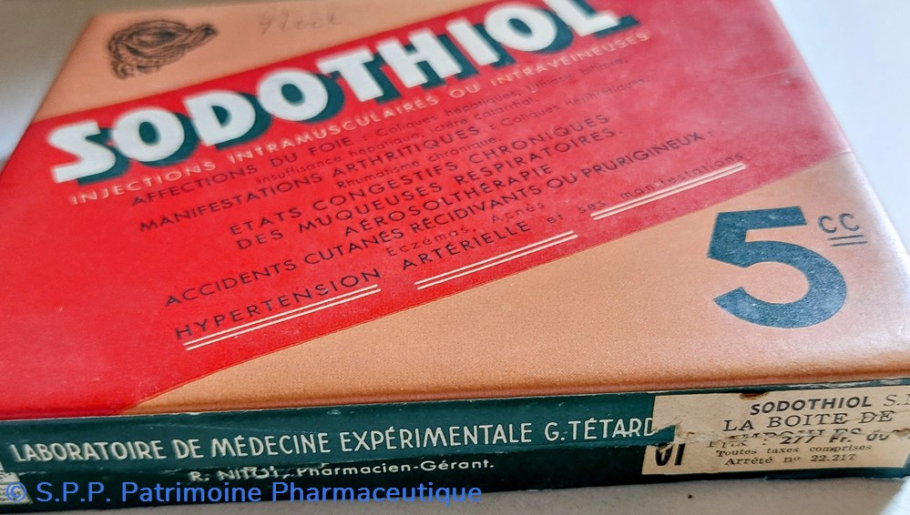 science pharmacie sodothiol ampoules de 5 cc g tetard