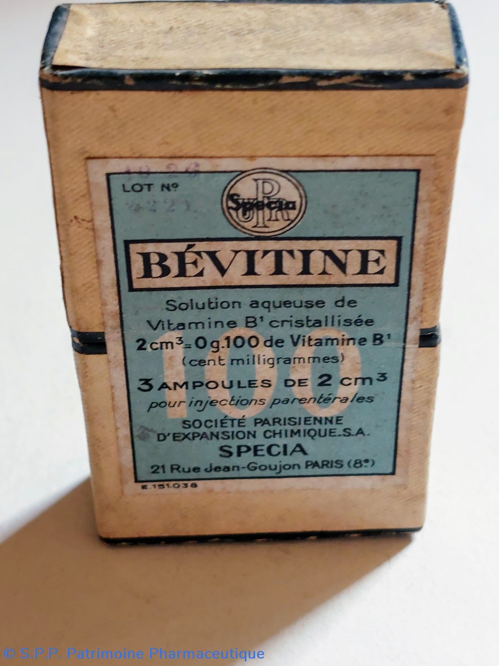 science pharmacie bevitine 3 ampoules vitamine b1 specia