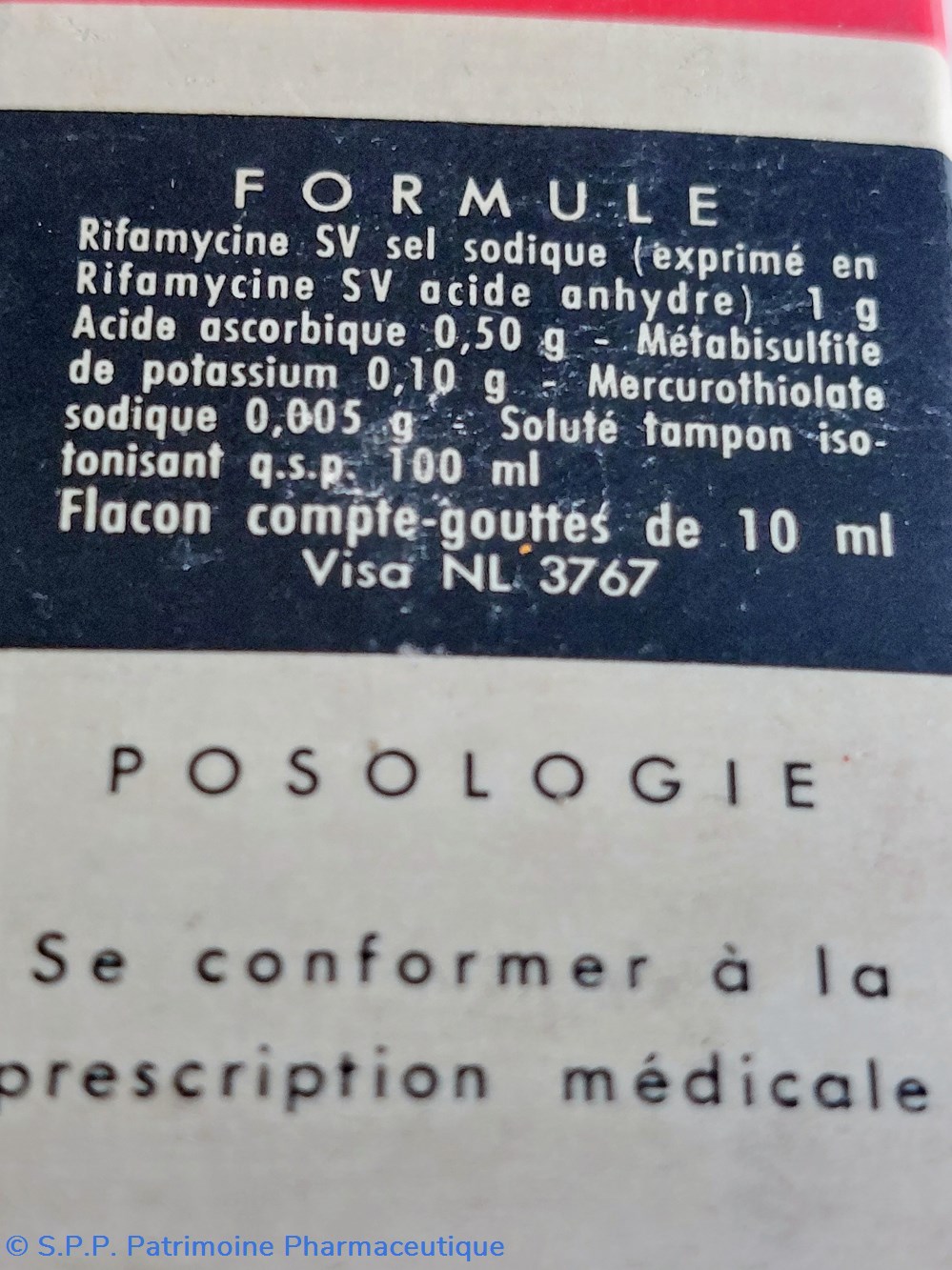 science pharmacie collyre rifamycine chibret
