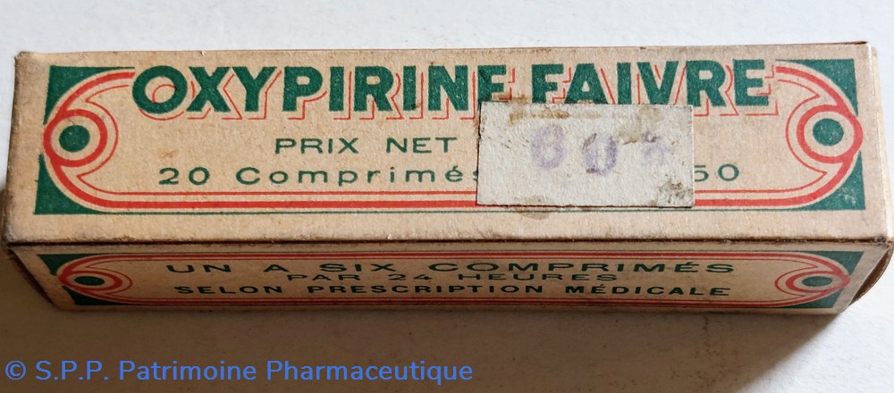OXYPIRINE FAIVRE 20 Comprimés science pharmacie oxypirine faivre 20 comprimes