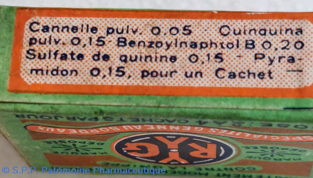 science pharmacie antigrippe ryg cachet tonique febrifuge