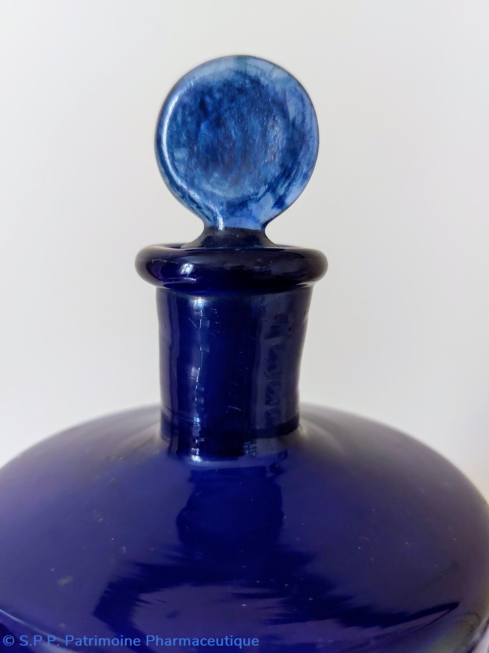 Bleu/ Flacon cylindrique de Pharmacie H. 25 cm 2 science bleu flacon cylindrique de pharmacie h 25 cm