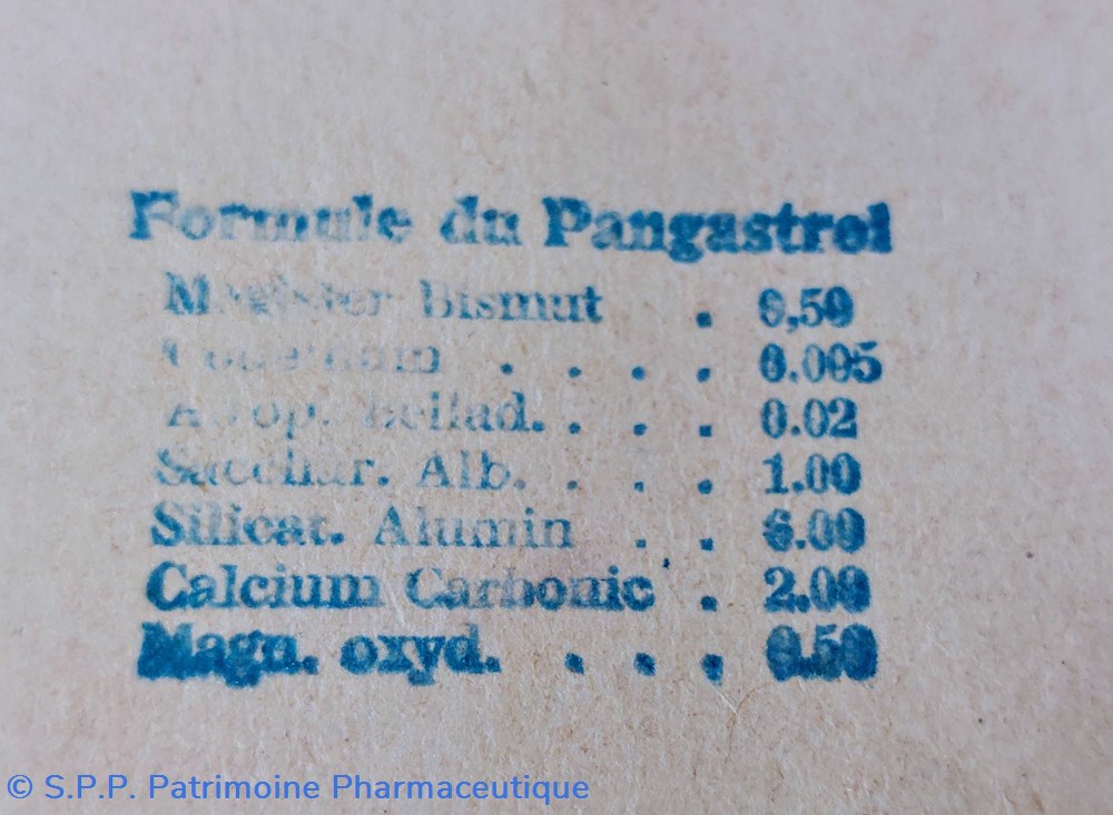 PANGASTROL / Poudre Lab. STOULS 4 science pharmacie pangastrol poudre lab stouls