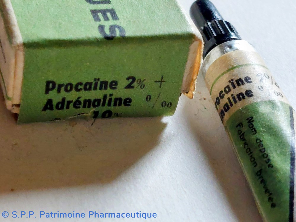 science pharmacie procaine adrenaline tube pommade pos