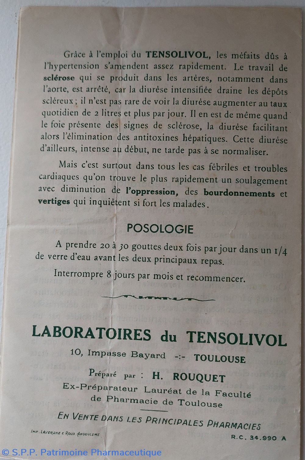 TENSOLIVOL info produit 3 documents anciens tensolivol info produit