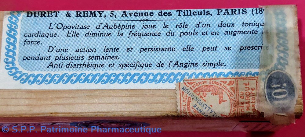science pharmacie opovitase de fleurs aubepine duret et remy