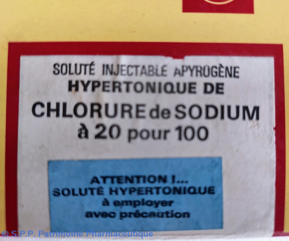 6 ampoules 10 ml CHLORURE DE SODIUM à 20 % 7 science pharmacie 6 ampoules 10 ml chlorure de sodium a 20