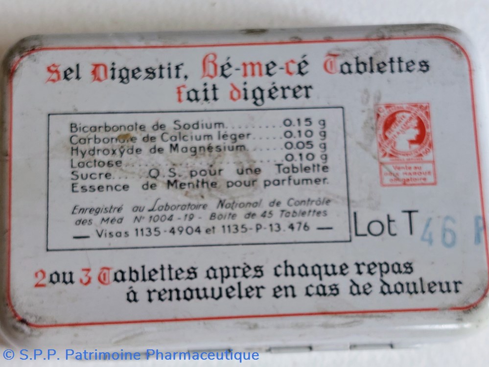 BÉ ME CÉ (Tablettes Sel digestif) 2 science be me ce tablettes sel digestif