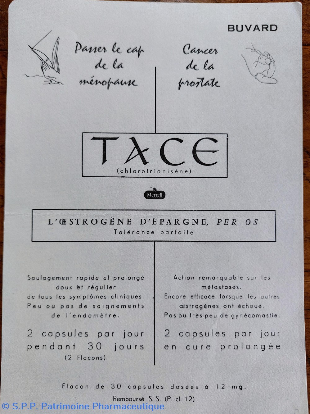 TACE / chlorotrianisene- capsules Toraude science pharmacie tace chlorotrianisene capsules toraude