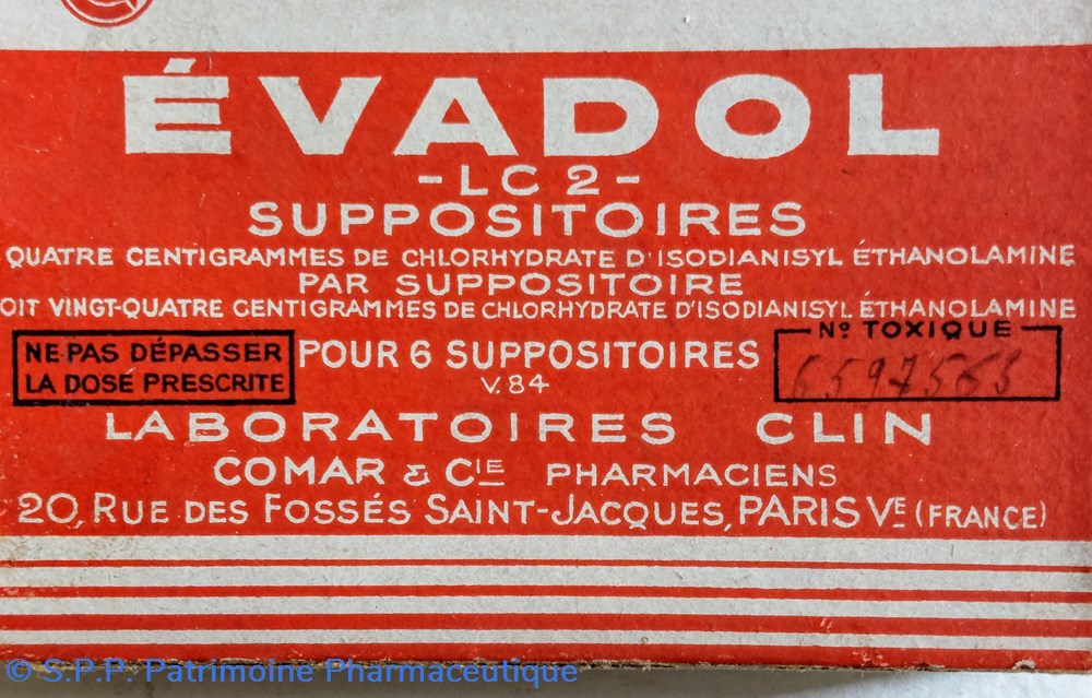 science pharmacie evadol 6 suppositoires lc2
