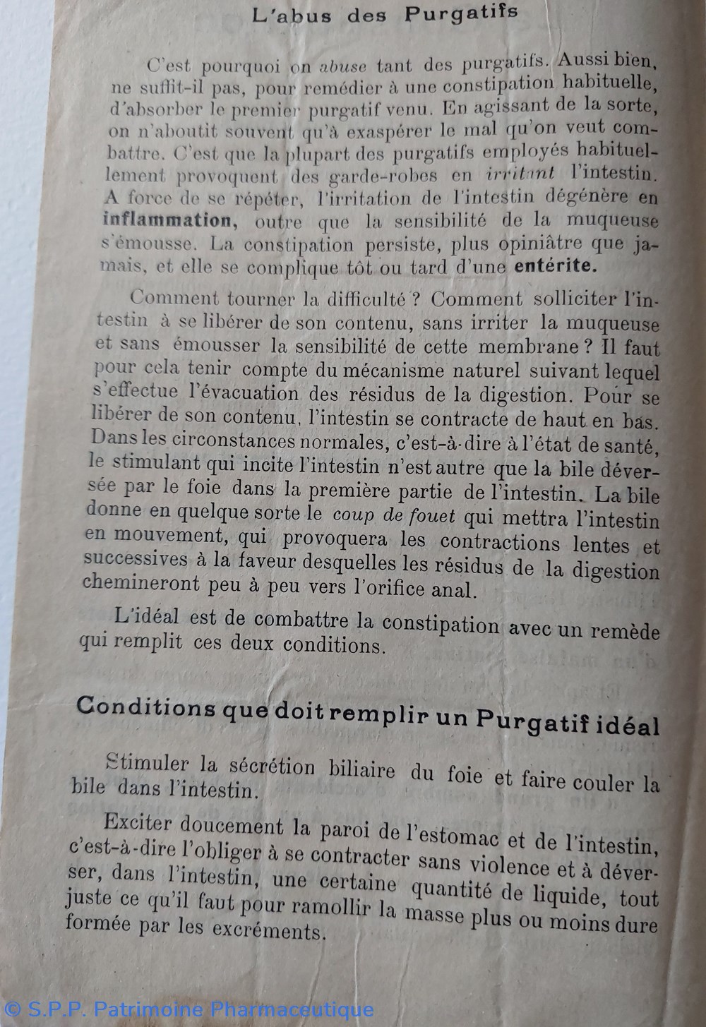 documents anciens la constipation argumentaire grains de vals