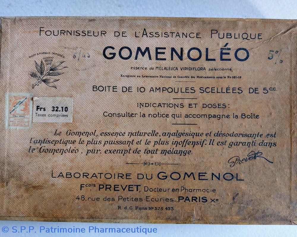 GOMENOLÉON 5% Ampoules de 5,5 cc science pharmacie gomenoleon 5 ampoules de 5 5 cc