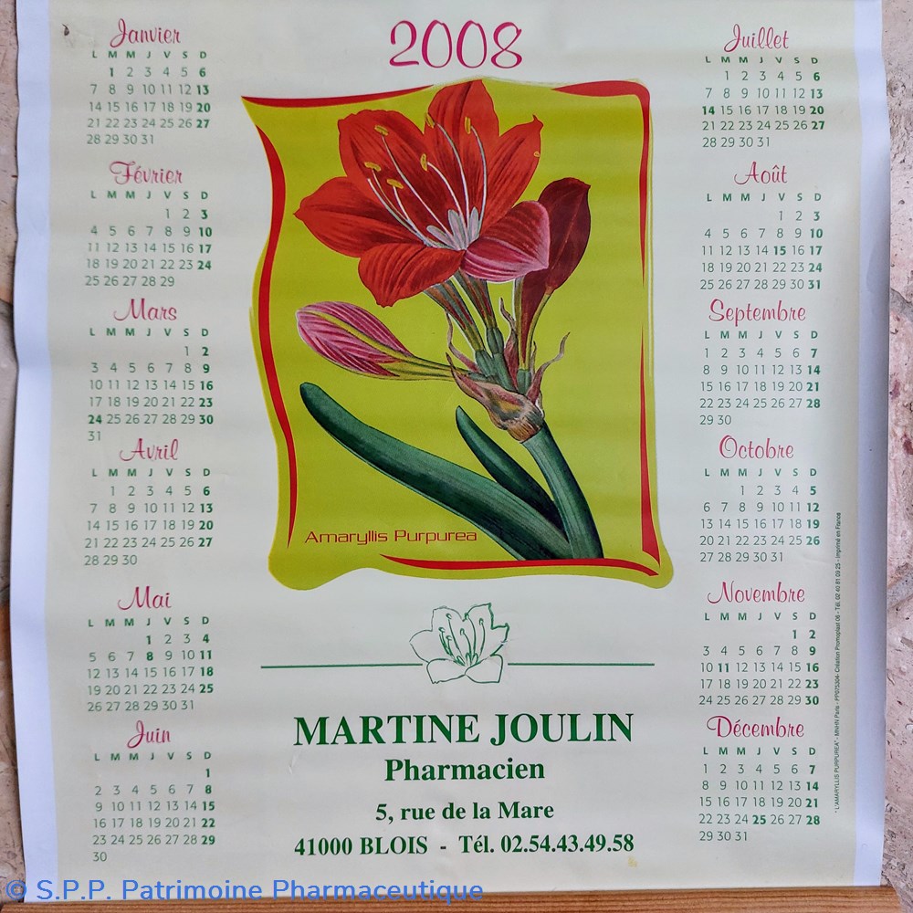 CALENDRIER 2008 _ Amaryllis 4 science pharmacie calendrier 2008 amaryllis