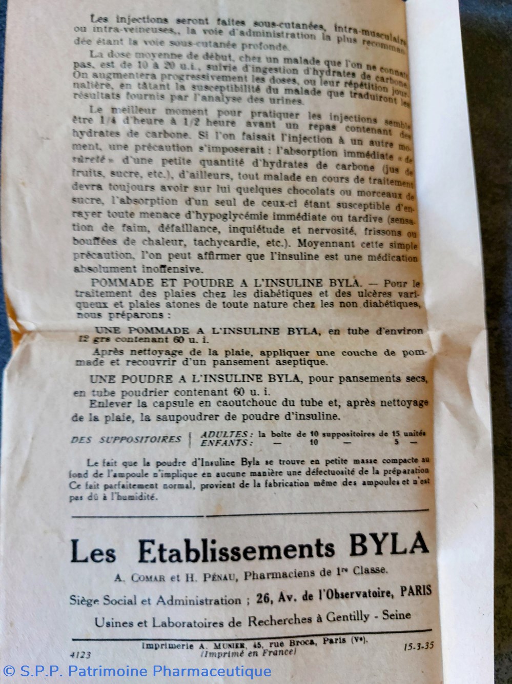 science insuline byla ampoules traitement diabete