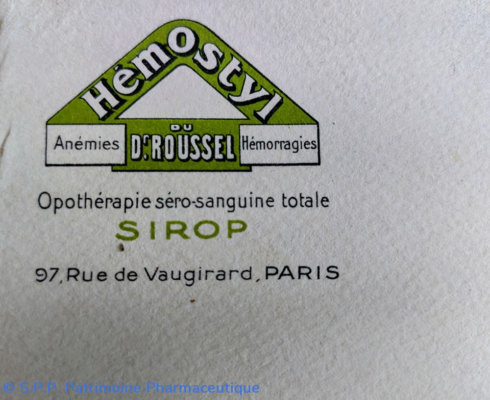 science pharmacie hemostyl sirop du dr roussel