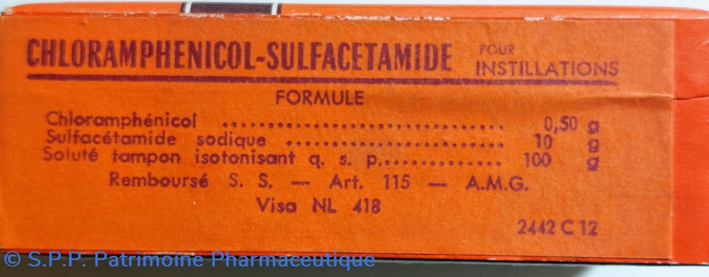 CHLORAMPHÉNICOL SULFACETAMIDE 10 ml - CHIBRET 2 science pharmacie chloramphenicol sulfacetamide 10 ml chibret