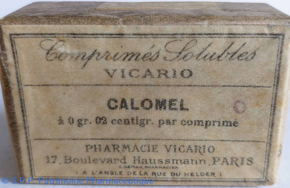 CALOMEL Comprimés VICARIO science calomel comprimes vicario