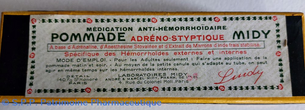 science pommade adreno styptique hemorroides