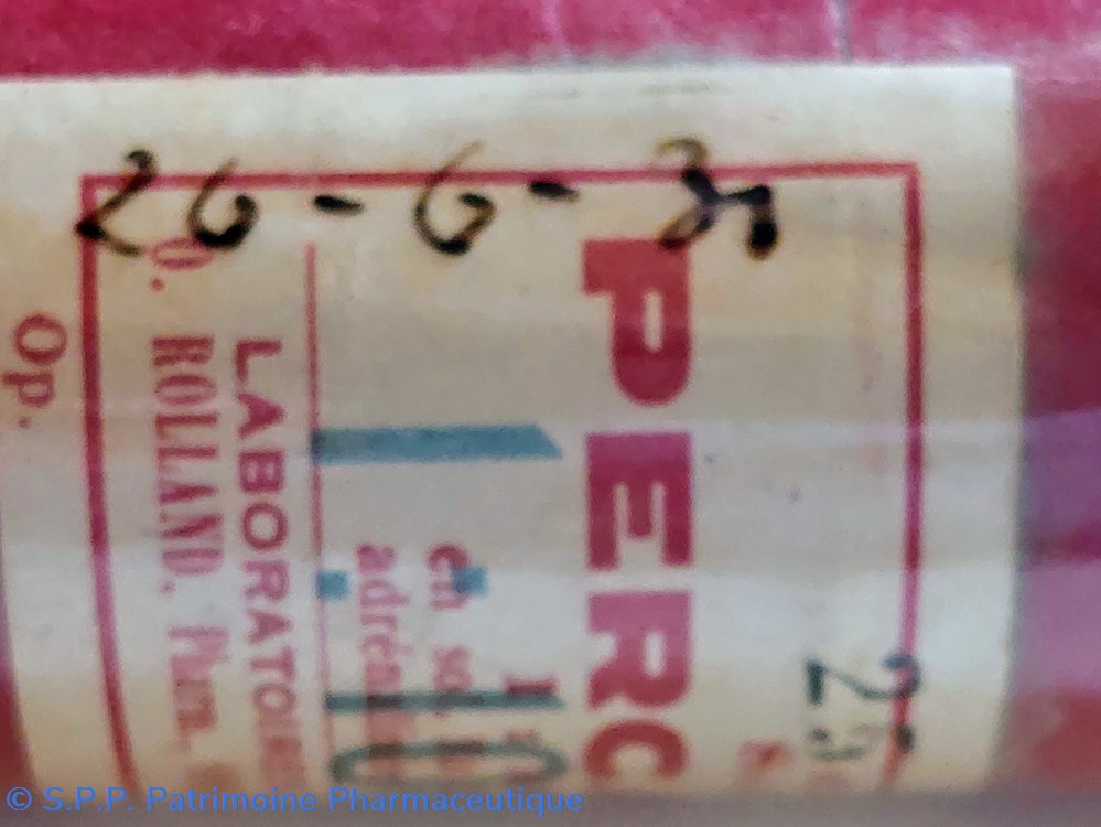PERCAÏNE 1000 25CC CIBA 5 science pharmacie percaine 1000 25cc ciba