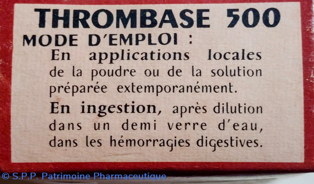 THROMBASE 500 Flacon + ampoule I. S. H. 5 science pharmacie thrombase 500 flacon ampoule i s h
