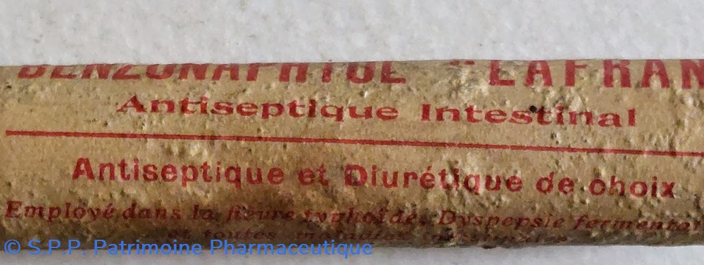 science pharmacie benzonaphtol lafran comprimes