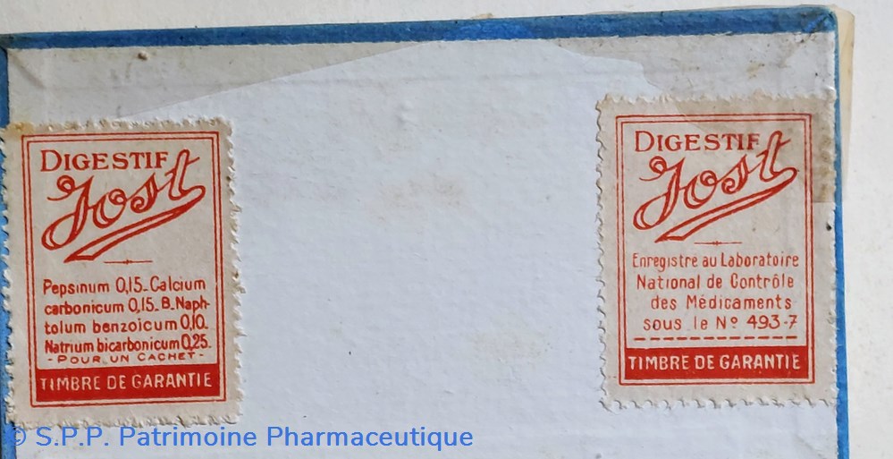DIGESTIF JOST grand modèle 24 Cachets 5 science pharmacie digestif jost grand modele 24 cachets